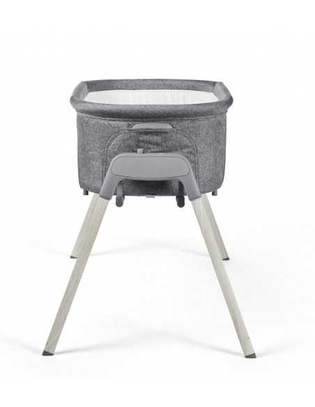 Ickle Bubba Drift Gliding Crib-Ash Grey Ickle Bubba