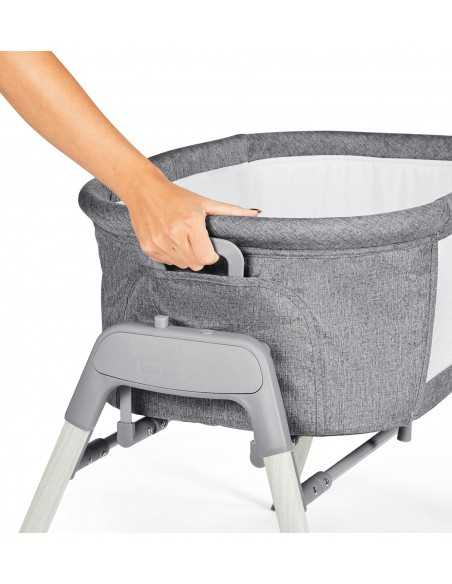 Ickle Bubba Drift Gliding Crib-Ash Grey Ickle Bubba