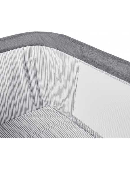 Ickle Bubba Mini Rocker Crib-Space Grey Ickle Bubba