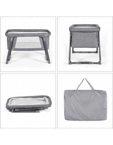 Ickle Bubba Mini Rocker Crib-Space Grey Ickle Bubba Mini Rocker Crib-Space Grey