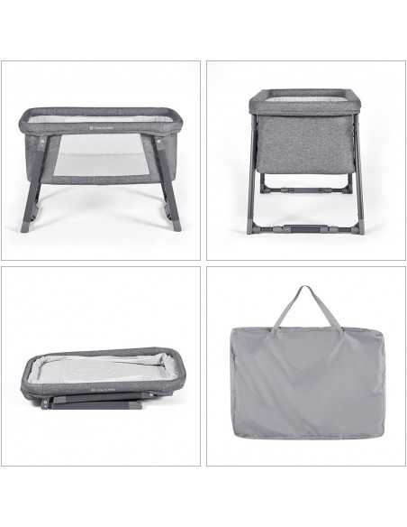 Ickle Bubba Mini Rocker Crib-Space Grey Ickle Bubba