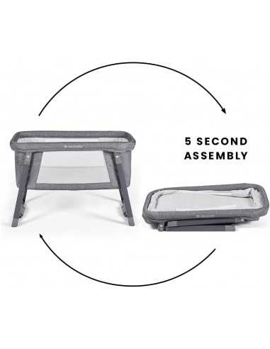 Ickle Bubba Mini Rocker Crib-Space Grey Ickle Bubba Mini Rocker Crib-Space Grey