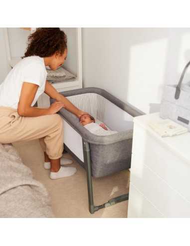 Ickle Bubba Mini Rocker Crib-Space Grey Ickle Bubba Mini Rocker Crib-Space Grey