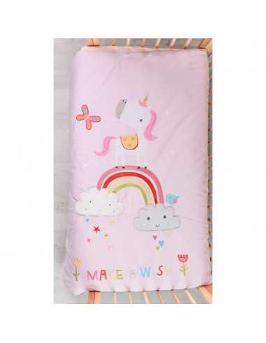 Bizzi Growin Cot Bed Quilt-Rainbow &... Bizzi Growin Cot Bed Quilt-Rainbow &...