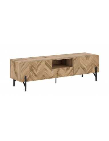 Kidsaw LV37 TV Cabinet-Walton Oak 1.6m