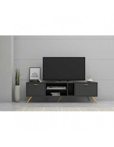 Kidsaw LV19 TV Cabinet-Dark Grey 1.6m