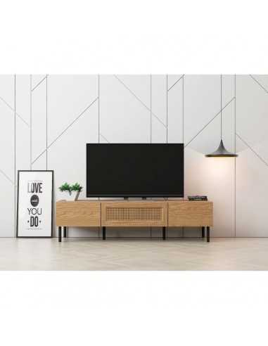 Kidsaw LV51 TV Cabinet-Mid Oak 1.4m