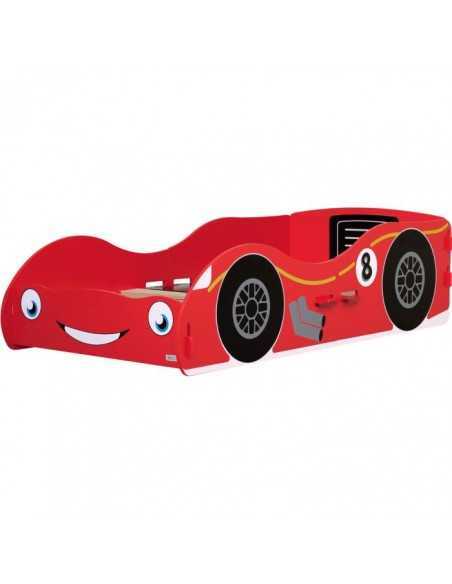 Kidsaw Racing Car Junior Toddler Bed With Foam Mattress-Red Kidsaw