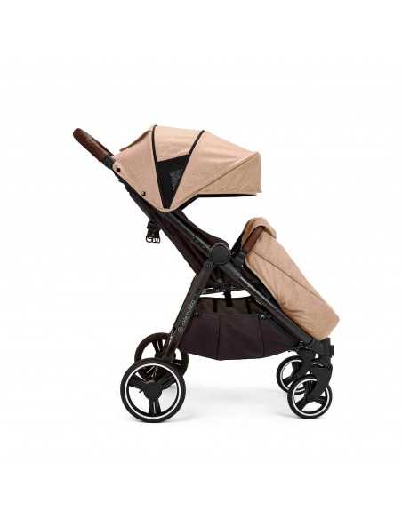 Ickle Bubba Venus Prime Double Stroller-Biscuit Ickle Bubba