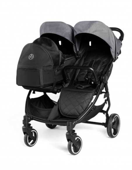 Ickle Bubba Venus Prime Double Stroller-Space Grey Ickle Bubba