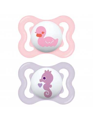 Mam Soother Air 0+ Months x2 New-Pink