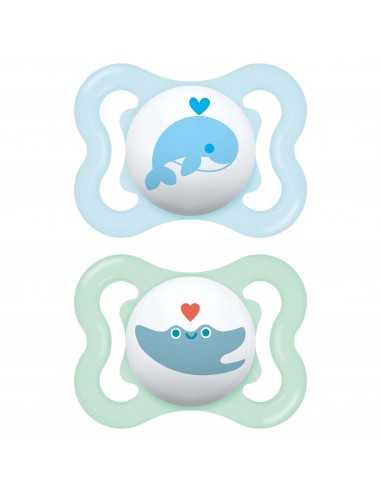 Mam Soother Air 0+ Months x2 New-Blue