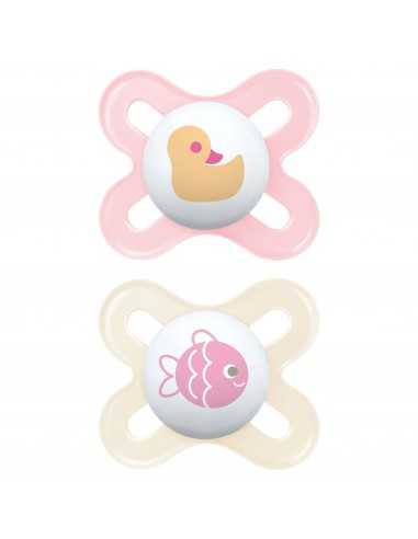 Mam Soother Start 0-2 Months x2 New-Pink