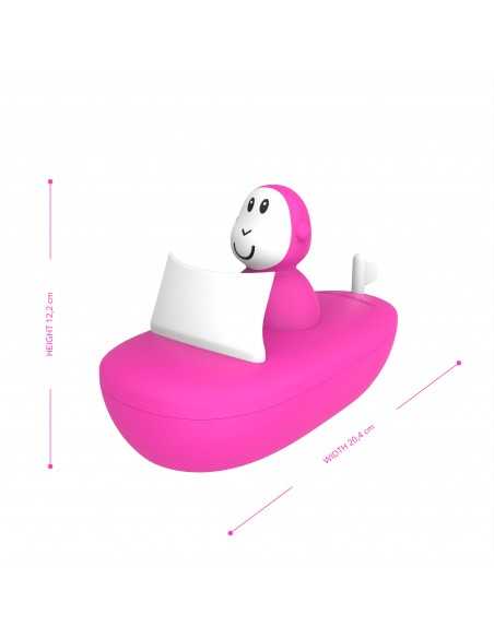 Matchstick Monkey Bathtime Set Boat-Pink Matchstick Monkey