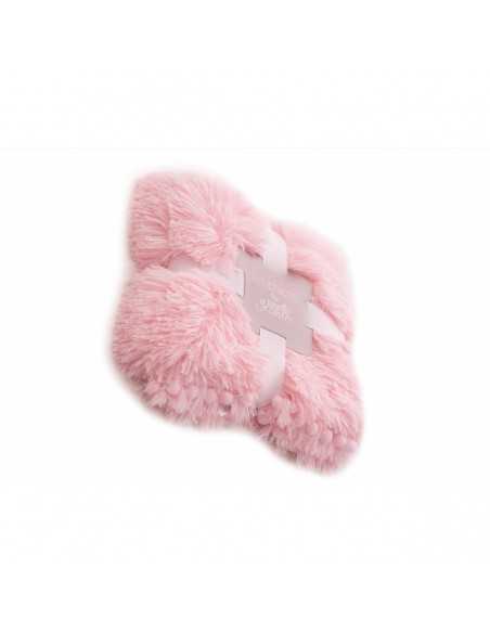 Bizzi Growin Koochicoo Fluffy Baby Blanket/Shawl-Pink Bizzi Growin