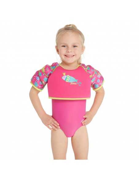 Zoggs Sea Queen Water Wings Vest 1-2 Years-Pink Zoggs