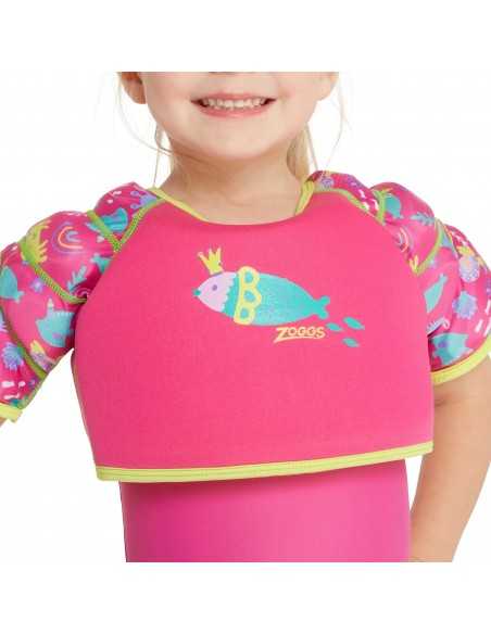 Zoggs Sea Queen Water Wings Vest 1-2 Years-Pink Zoggs