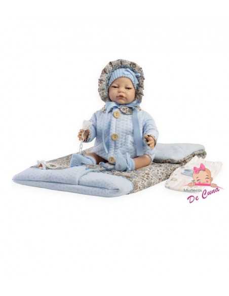 Llorens Dolls Anyla Reborn Silicon Baby Doll 45CM-Blue Llorens Dolls