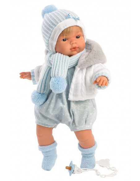 Llorens Dolls Sacha Crying Baby Boy Doll-Blue Llorens Dolls