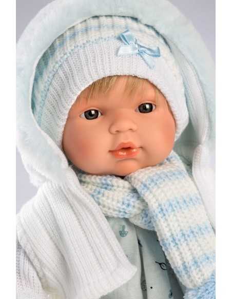 Llorens Dolls Sacha Crying Baby Boy Doll-Blue Llorens Dolls