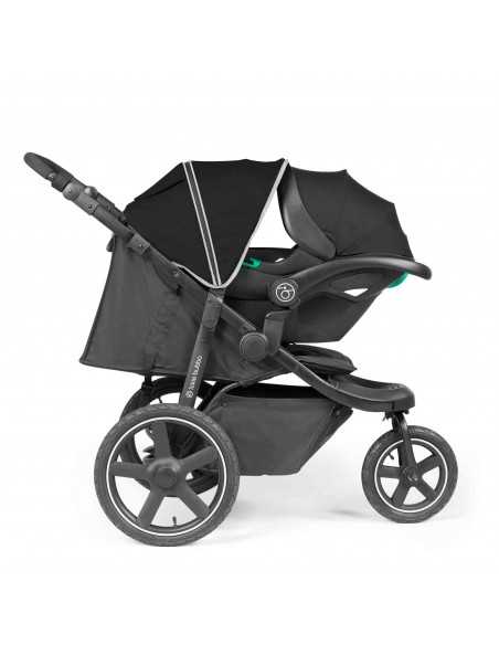 Ickle Bubba Venus Prime Jogger I-Size Travel System with Newborn Cocoon & Isofix Base-Black Ickle Bubba