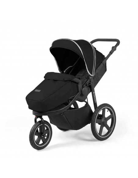 Ickle Bubba Venus Prime Jogger I-Size Travel System with Newborn Cocoon & Isofix Base-Black Ickle Bubba