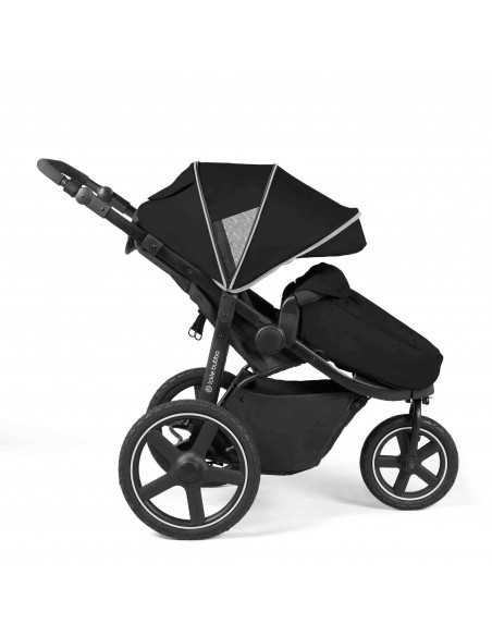 Ickle Bubba Venus Prime Jogger I-Size Travel System with Newborn Cocoon & Isofix Base-Black Ickle Bubba