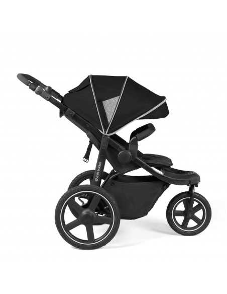 Ickle Bubba Venus Prime Jogger I-Size Travel System with Newborn Cocoon & Isofix Base-Black Ickle Bubba