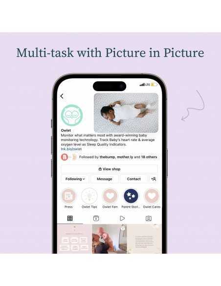 Owlet Medically Certified Dream Sock Baby Monitor-Mint Owlet