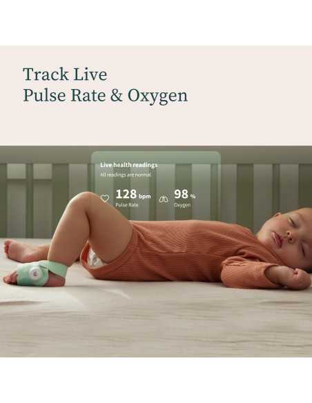 Owlet Medically Certified Dream Sock Baby Monitor-Dusty Rose Owlet