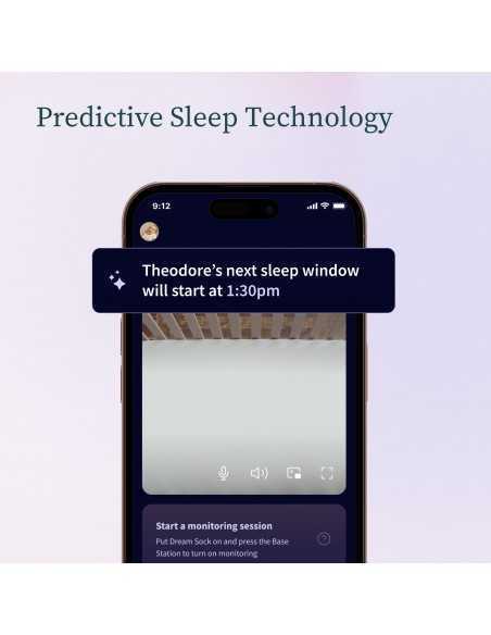 Owlet Medically Certified Dream Sock Baby Monitor-Dusty Rose Owlet