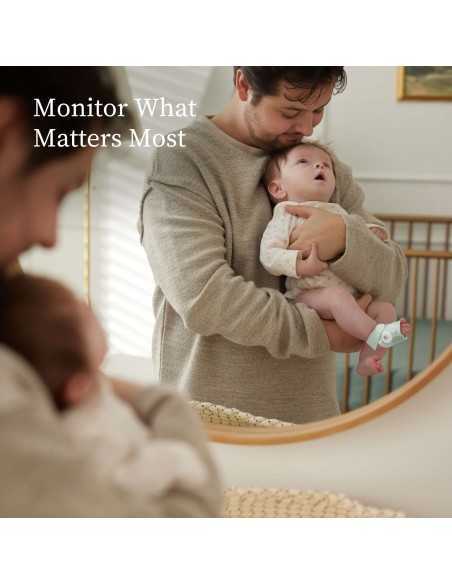 Owlet Medically Certified Dream Sock Baby Monitor-Dusty Rose Owlet