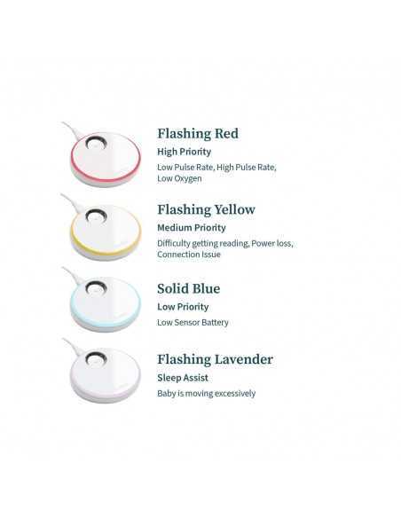 Owlet Medically Certified Dream Sock Baby Monitor-Bedtime Blue Owlet