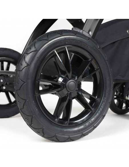 Ickle Bubba Stomp Luxe All in One Travel System With Isofix Base (Cirrus)-Silver / Charcoal Grey / Tan Ickle Bubba