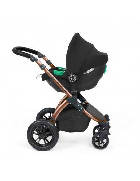 Ickle Bubba Stomp Luxe All in One Travel System With Isofix Base (Cirrus)-Bronze / Midnight / Tan Ickle Bubba