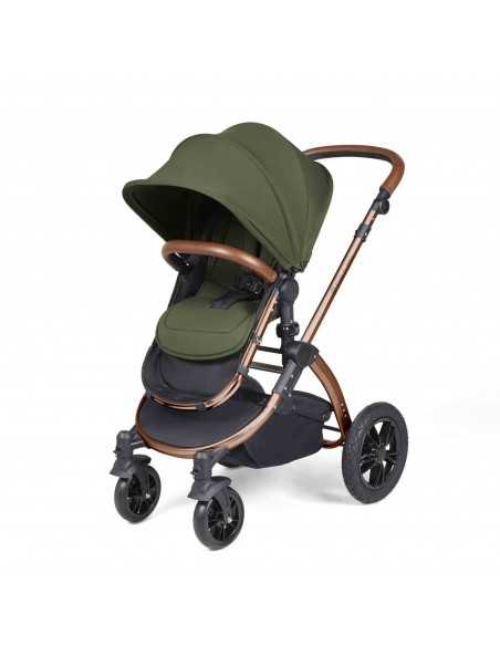 Ickle Bubba Stomp Luxe All in One Travel System With Isofix Base (Cirrus)-Bronze / Midnight / Tan Ickle Bubba