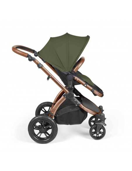 Ickle Bubba Stomp Luxe All in One Travel System With Isofix Base (Cirrus)-Bronze / Midnight / Tan Ickle Bubba