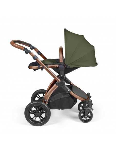 Ickle Bubba Stomp Luxe All in One Travel System With Isofix Base (Cirrus)-Bronze / Midnight / Tan Ickle Bubba