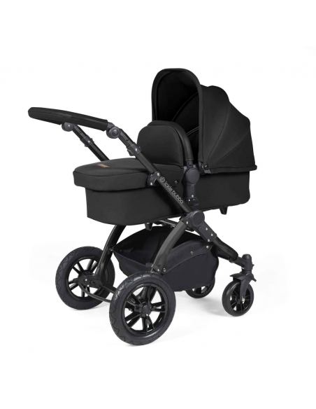 Ickle Bubba Stomp Luxe All in One Travel System With Isofix Base (Cirrus)-Black / Woodland / Black Ickle Bubba