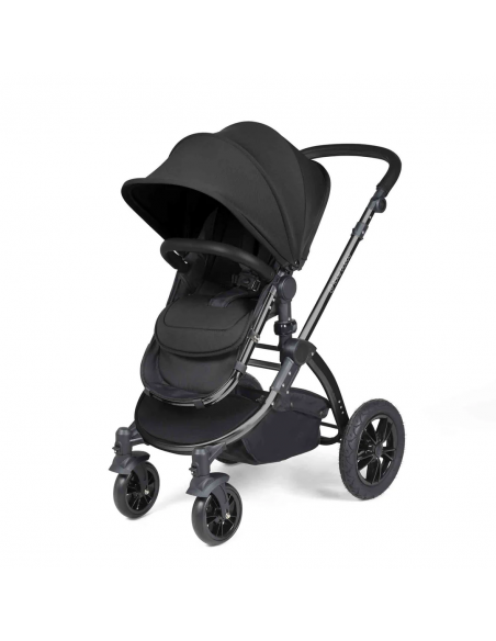 Ickle Bubba Stomp Luxe All in One Travel System With Isofix Base (Cirrus)-Black / Woodland / Black Ickle Bubba