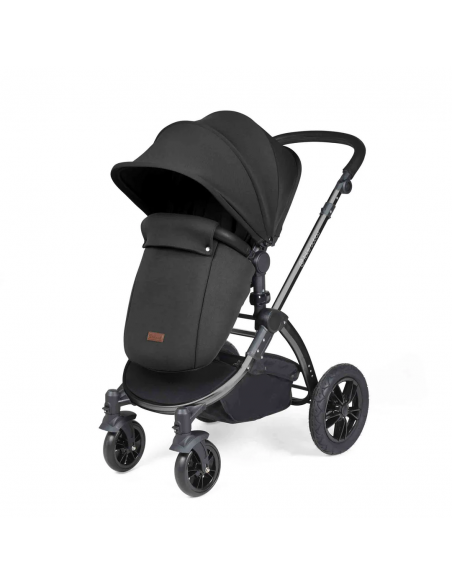 Ickle Bubba Stomp Luxe All in One Travel System With Isofix Base (Cirrus)-Black / Woodland / Black Ickle Bubba