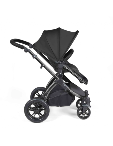 Ickle Bubba Stomp Luxe All in One Travel System With Isofix Base (Cirrus)-Black / Woodland / Black Ickle Bubba