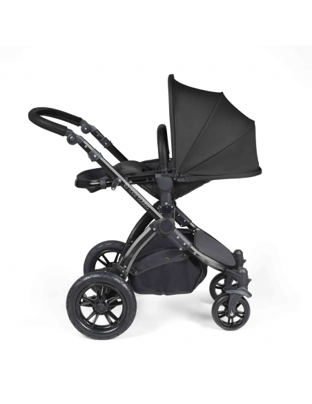 Ickle Bubba Stomp Luxe All in One Travel System With Isofix Base (Cirrus)-Black / Woodland / Black Ickle Bubba