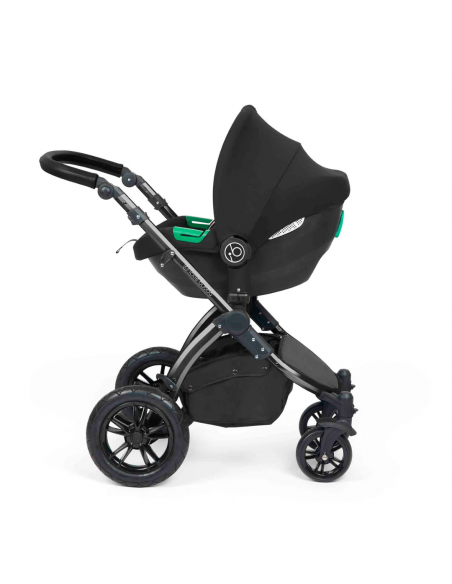 Ickle Bubba Stomp Luxe All in One Travel System With Isofix Base (Cirrus)-Black / Woodland / Black Ickle Bubba