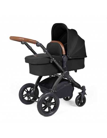 Ickle Bubba Stomp Luxe All-in-One Travel System With Isofix Base (Cirrus)-Black / Woodland / Tan Ickle Bubba