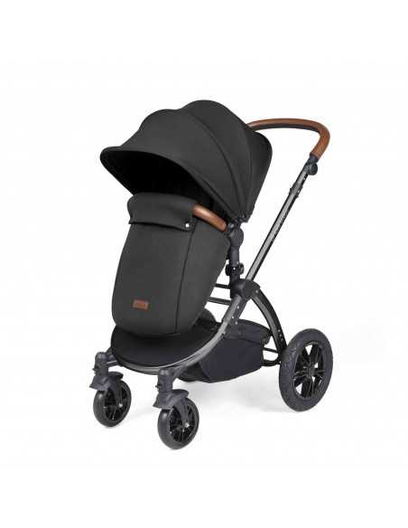 Ickle Bubba Stomp Luxe All-in-One Travel System With Isofix Base (Cirrus)-Black / Woodland / Tan Ickle Bubba