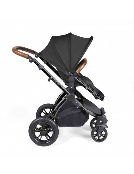 Ickle Bubba Stomp Luxe All-in-One Travel System With Isofix Base (Cirrus)-Black / Woodland / Tan Ickle Bubba