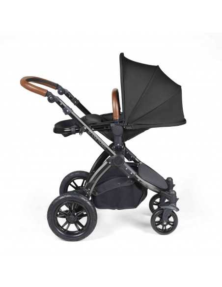 Ickle Bubba Stomp Luxe All-in-One Travel System With Isofix Base (Cirrus)-Black / Woodland / Tan Ickle Bubba