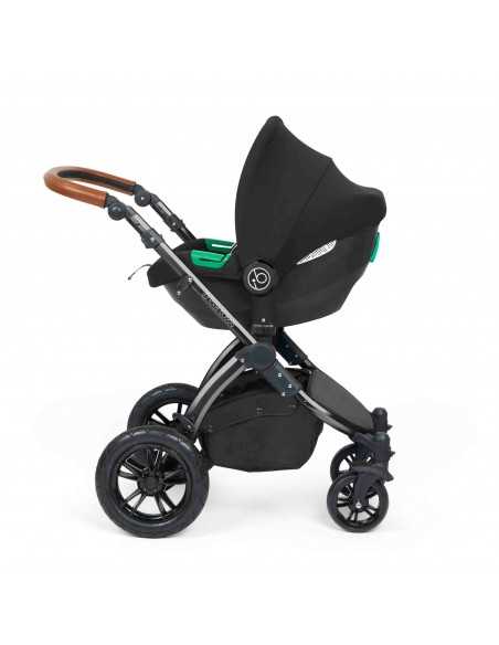 Ickle Bubba Stomp Luxe All-in-One Travel System With Isofix Base (Cirrus)-Black / Woodland / Tan Ickle Bubba