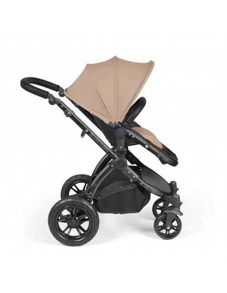 Ickle Bubba Stomp Luxe All-in-One Travel System With Isofix Base (Cirrus)-Black / Desert / Black Ickle Bubba